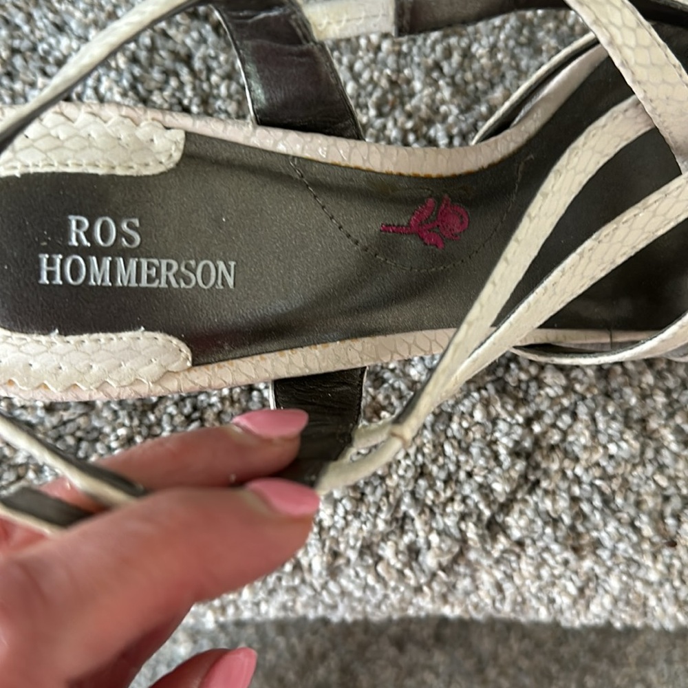 Ros Hommerson Lacey White Slingback Sandal - Picture 10 of 10